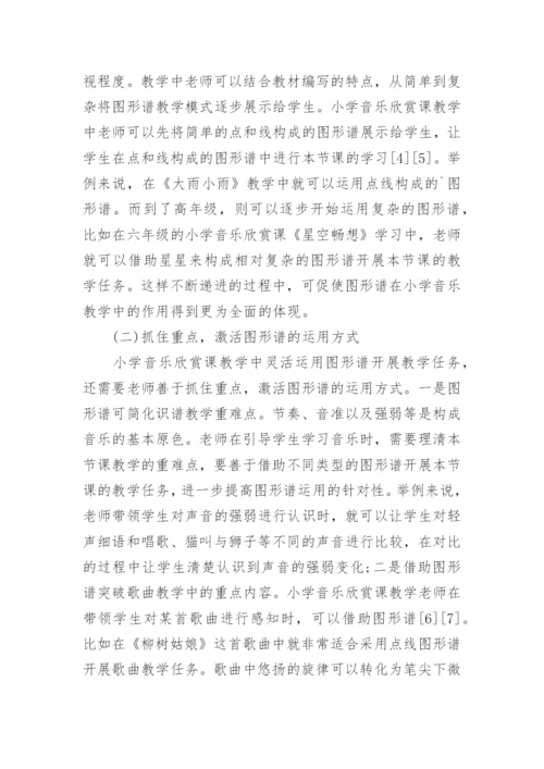 小学音乐欣赏课教学中图形谱应用的作用论文.docx