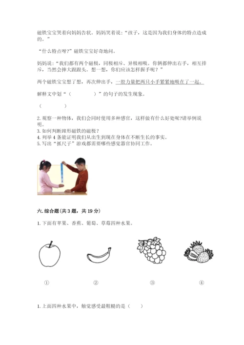 教科版二年级下册科学期末测试卷（历年真题）word版.docx