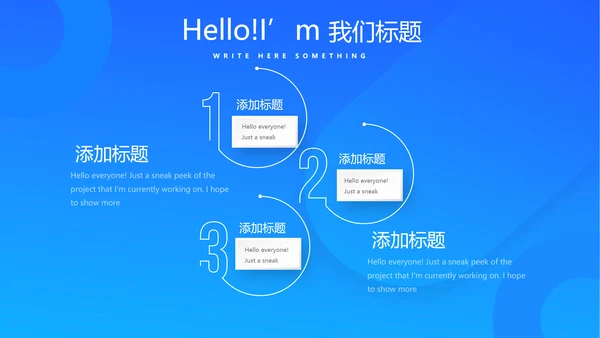 蓝色生物医学医疗动态PPT