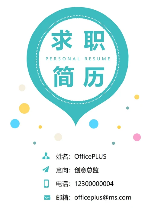 商务简约个人求职简历封面12