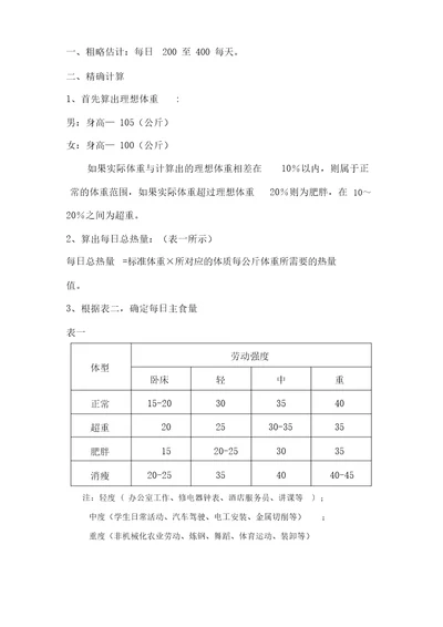 糖尿病病人主食的计算方法