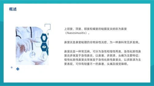 鼻窦炎的护理实拍商务PPT鼻炎