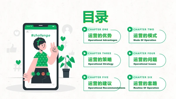 短视频用户增长指南PPT模板