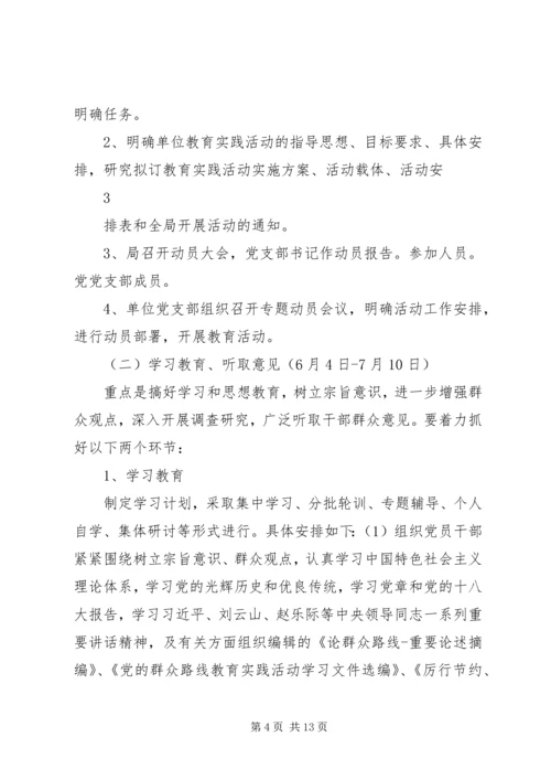 党的群众路线教育实践活动实施方案.docx