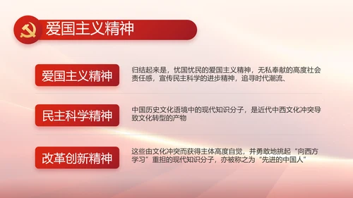 红色大气党员读书分享会动态PPT模板