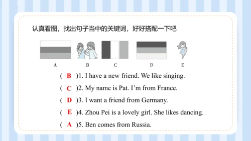 Unit 1  We have new friends Lesson 3 - Lesson 4 课件