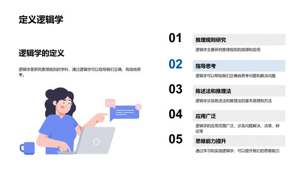 逻辑学实践讲座PPT模板