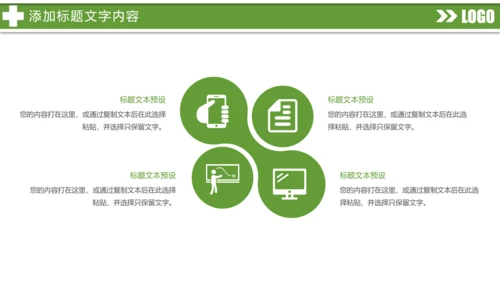 绿色唯美医疗医生工作总结医疗报告PPT模板