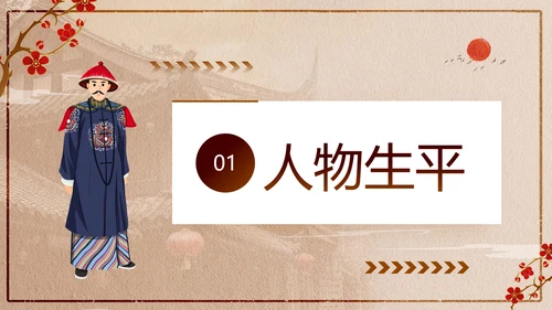 清代清朝名臣李鸿章PPT模板