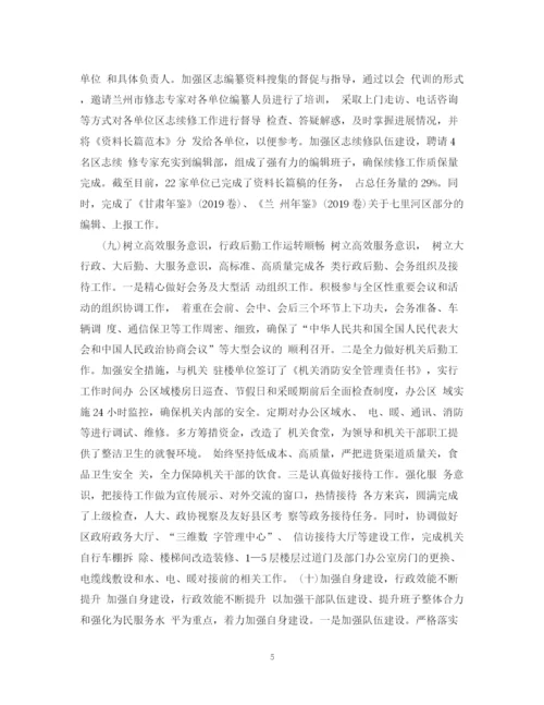 精编之政府的办公室工作总结范文.docx