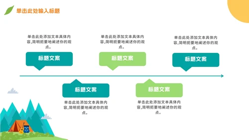 卡通儿童暑假夏令营策划方案PPT模板