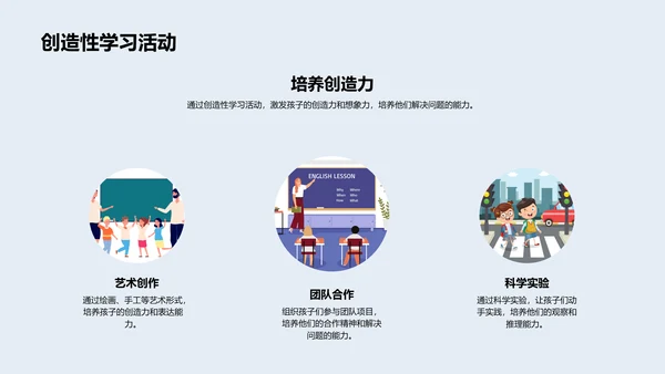 亲子教育实践PPT模板
