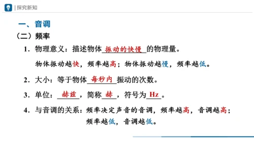 人教版八年级物理上册 2.2 声音的特性 课件（28页ppt）