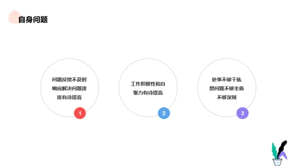 白色简约插画风年中总结汇报PPT案例