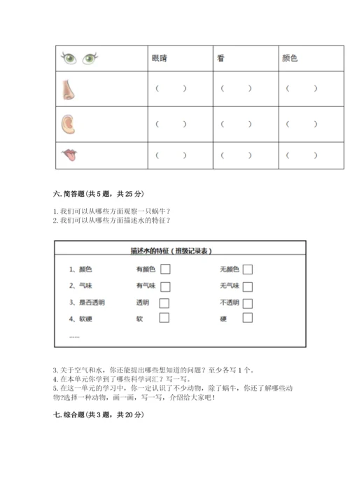 教科版一年级下册科学期末测试卷【名校卷】.docx