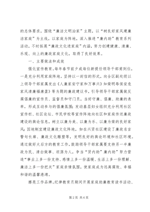 妇联廉政文化活动体会.docx