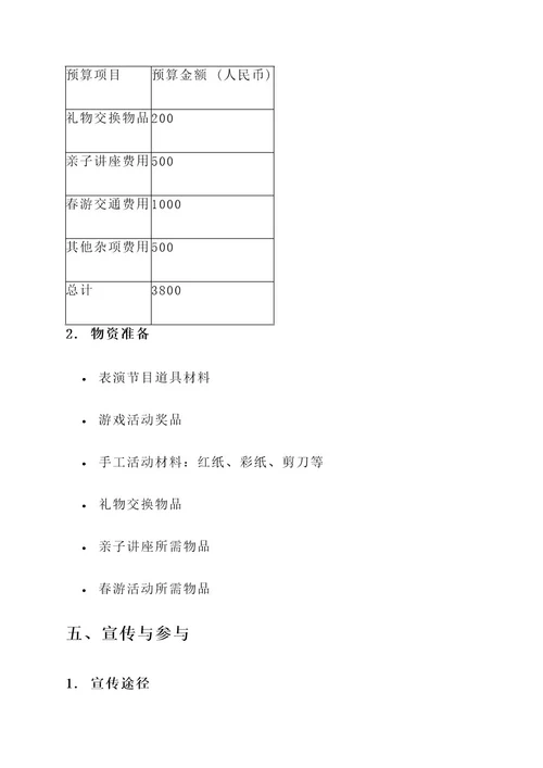 幼儿园新春家园联谊会方案