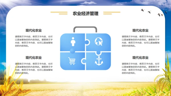 农业项目招商融资报告通用PPT模板