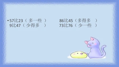 人教版一年级下册数学《比较大小》（课件）(共14张PPT)
