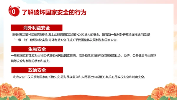 国家安全教育日主题班会PPT模板