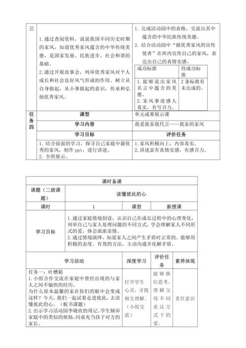 统编版道德与法治五年级下册全书单元课时备课教案
