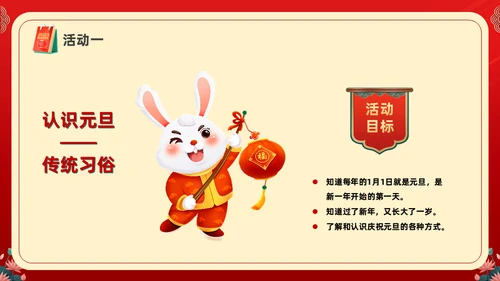 年年有余喜迎元旦春节联欢晚会活动通用PPT模板
