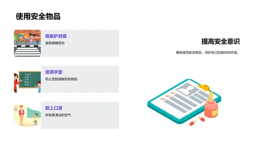 科学实验教学课件PPT模板