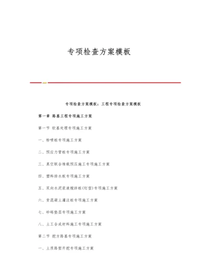 专项检查方案模板.docx