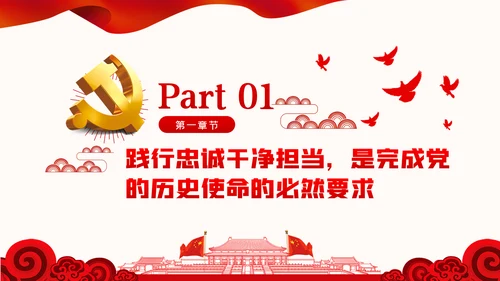 廉政党课做忠诚干净担当的合格党员PPT