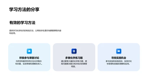 化学知识探讨报告PPT模板