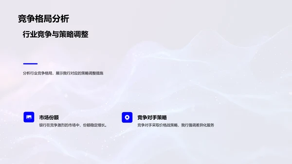 银行年度业务汇报PPT模板