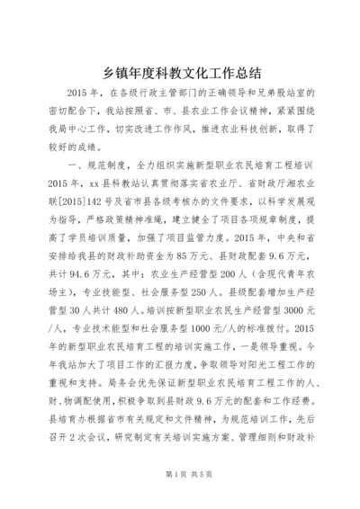 乡镇年度科教文化工作总结.docx