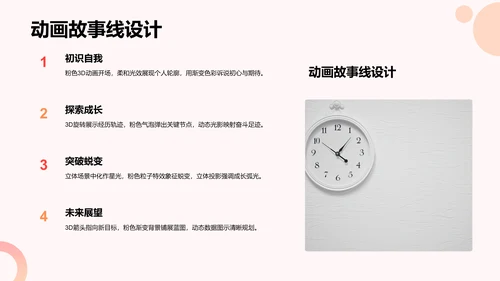 粉色3D风新生自我介绍PPT模板