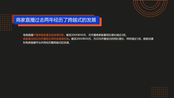 商务风电商直播渐变风蓝色红色PPT套装