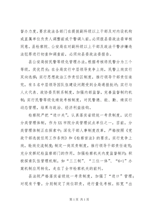 年度政法队伍建设工作总结.docx