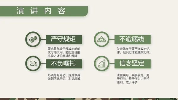 迷彩风八一部队士兵工作总结PPT