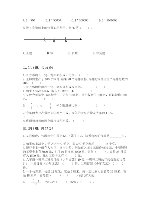 小升初数学考前检测试题推荐.docx