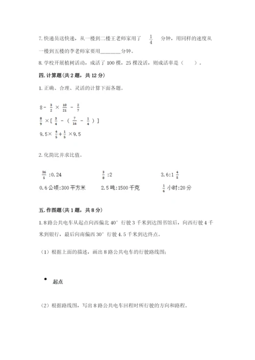 小学数学六年级上册期末测试卷精品（满分必刷）.docx