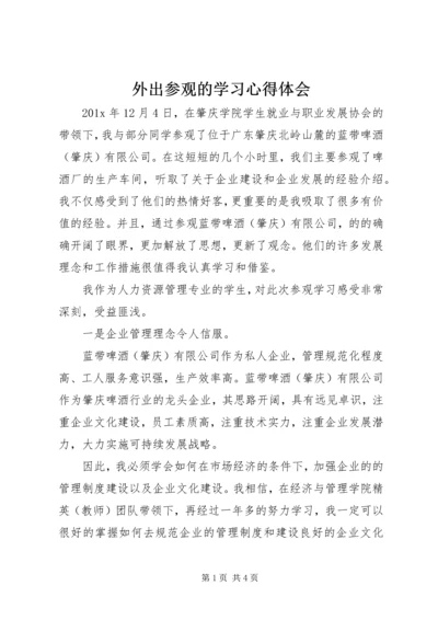 外出参观的学习心得体会.docx