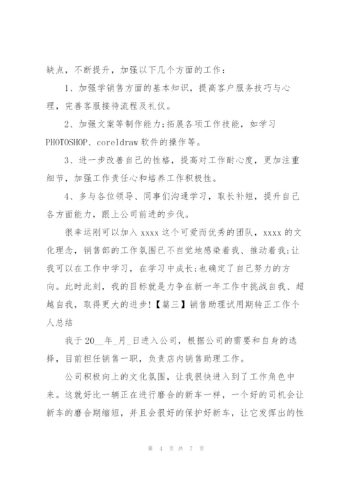 销售助理试用期转正工作个人总结.docx