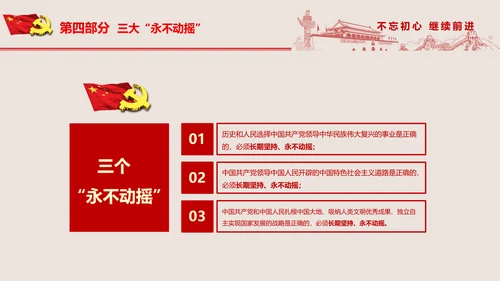 不忘初心继续前进七一重要讲话PPT