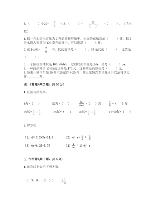 北京版小学六年级下册数学期末综合素养测试卷附答案（典型题）.docx