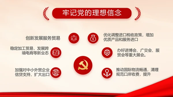 政府党支部年终工作总结汇报PPT党课