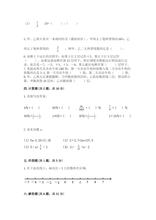厦门市小升初数学测试卷含答案.docx