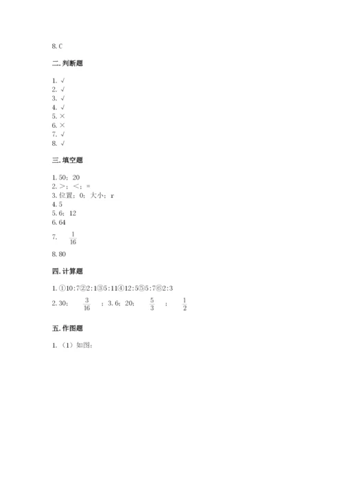 小学数学六年级上册期末卷附参考答案（精练）.docx
