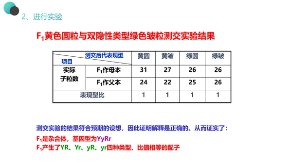 高中生物豌豆杂交实验PPT课件