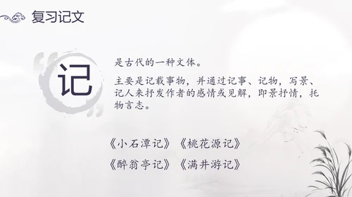 范仲淹《岳阳楼记》PPT模板