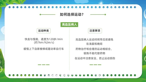 清新展板绿色老年人运动老年人保健培训PPT