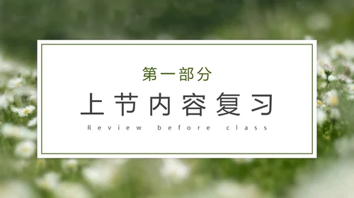 自然风格绿色教育教学通用PPT模板