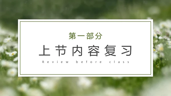 自然风格绿色教育教学通用PPT模板